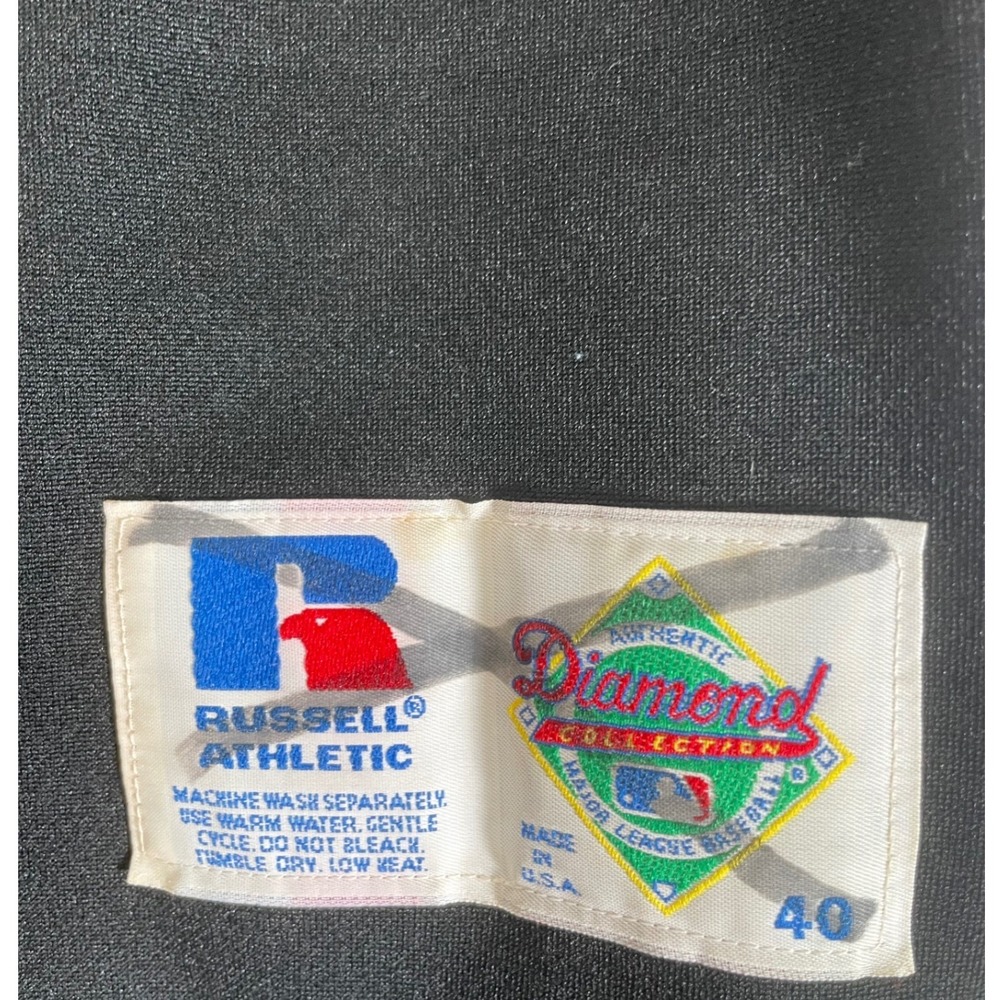 Vintage Russell Athletic Mens Tampa Bay Devil Rays‎ Baseball Jersey 40 Black USA - Picture 6 of 6